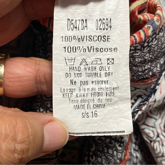 AX Paris Aztec Printed Swing Dress Multi Color Size 8 - Picture 9 of 11